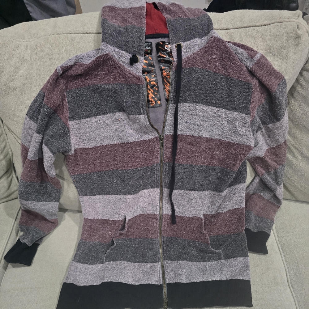 Striped Women's Hoodie Jacket